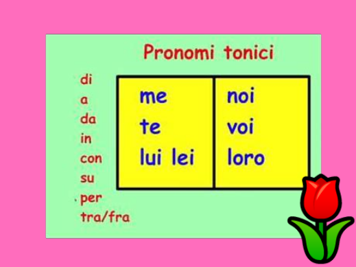 Ep. 50 - Übungen zu "pronomi tonici"